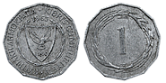 Monety Cypru - 1 mil 1963-1972