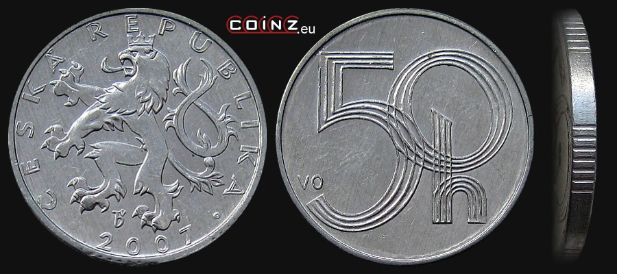 50 haleru 1998-2008 - Coins of Czechia