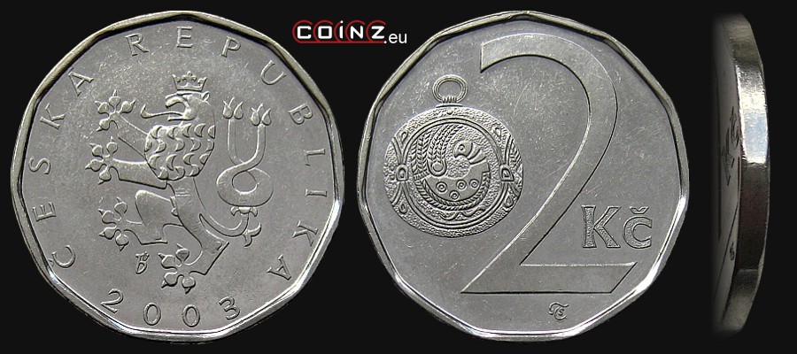 2 korony od 1993 - monety Czech