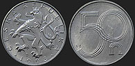 Czech coins - 50 haleru 1993-1997