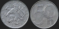 Monety Czech - 50 halerzy 1998-2008