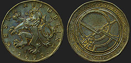 Monety Czech - 20 koron 2000 Rok Dwutysięczny