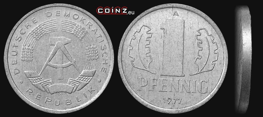 1 fenig 1977-1990 - monety Niemiec (NRD)