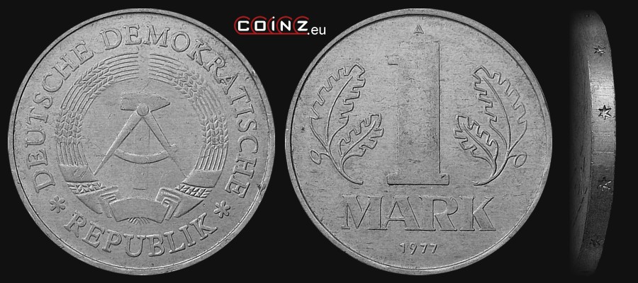 1 marka 1973-1990 - monety Niemiec (NRD)