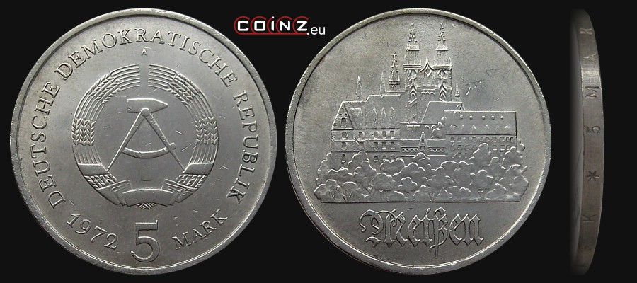 5 marek 1972-1983 Miśnia - monety Niemiec (NRD)