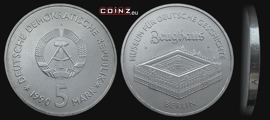 5 marek 1990 Berlin - Zeughaus - monety Niemiec (NRD)