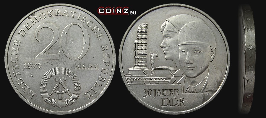 20 marek 1979 - 30 Lat NRD - monety Niemiec (NRD)