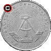 50 fenigów 1968-1985 - układ awersu do rewersu