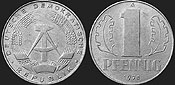 Monety Niemiec - 1 fenig 1960-1975