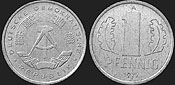 Monety Niemiec - 1 fenig 1977-1990