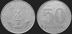 Monety Niemiec - 50 fenigów 1968-1985