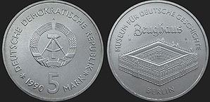 Monety Niemiec - 5 marek 1990 Berlin - Zeughaus