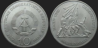 Monety Niemiec - 10 marek 1972 Buchenwald