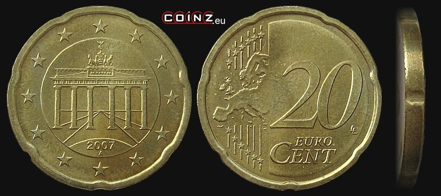 20 euro cent from 2007 - German coins