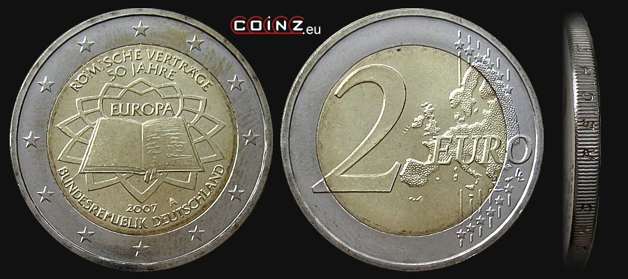 2 euro 2007 Traktaty Rzymskie - monety Niemiec