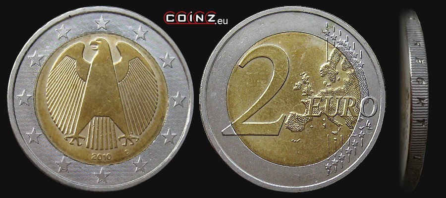 2 euro od 2008 - monety Niemiec