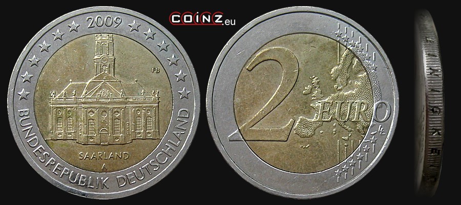 2 euro 2009 Saara - monety Niemiec