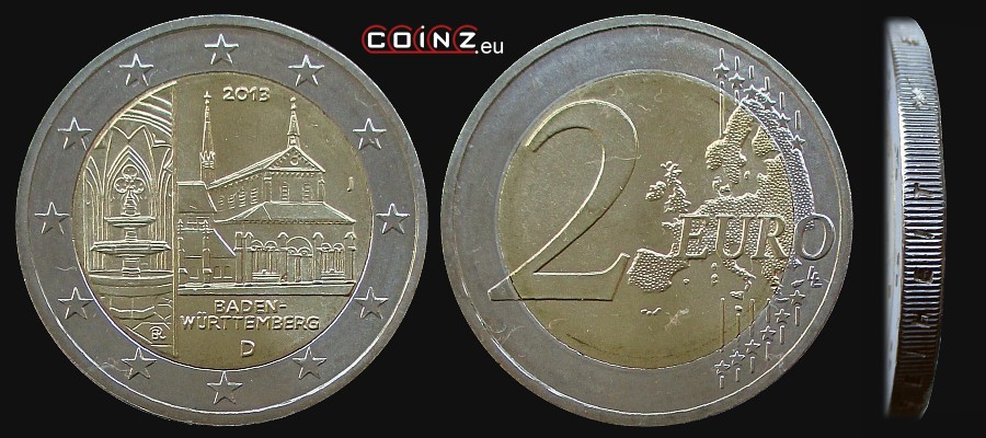 2 euro 2013 Badenia-Wirtembergia - monety Niemiec