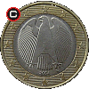 1 euro 2002-2005 - obverse to reverse alignment