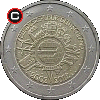 2 euro 2012 - 10 Lat Euro w Obiegu - monety Niemiec