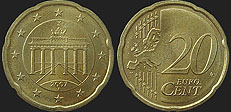 Monety Niemiec - 20 euro centów od 2007