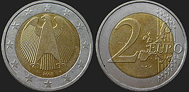 Monety Niemiec - 2 euro 2002-2004