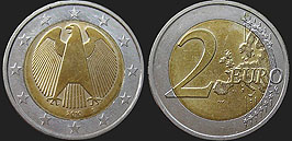Monety Niemiec - 2 euro od 2008