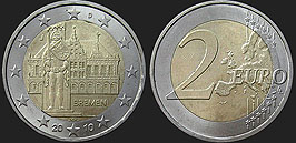 Monety Niemiec - 2 euro 2010 Brema