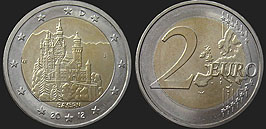 Monety Niemiec - 2 euro 2012 Bawaria