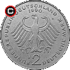 2 marki 1990-1996 Franz Strauss - monety niemieckie