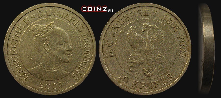 10 koron 2005 Bajki - Brzydkie Kaczątko - monety Danii