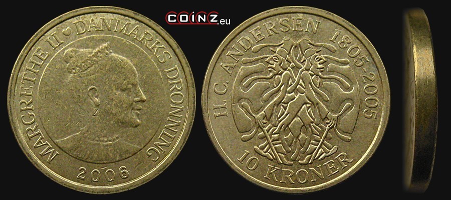 10 koron 2006 Bajki - Cień - monety Danii