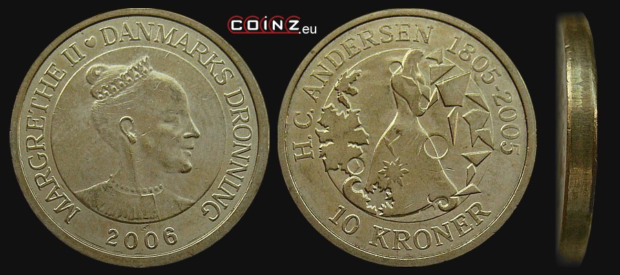 10 koron 2006 Bajki - Królowa Śniegu - monety Danii