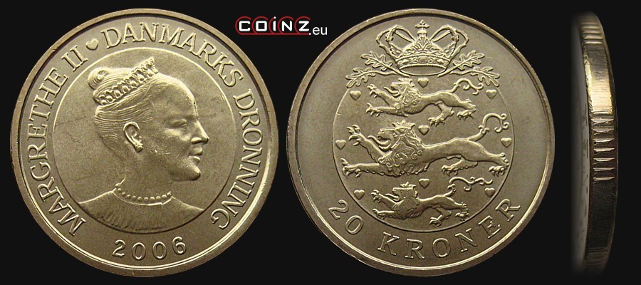 20 koron 2003-2010 - monety Danii
