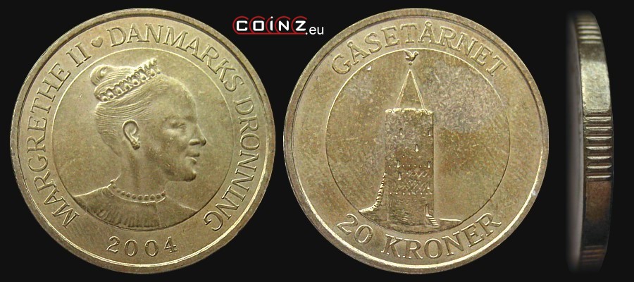 20 koron 2004 Wieże - Gęsia Wieża - monety Danii