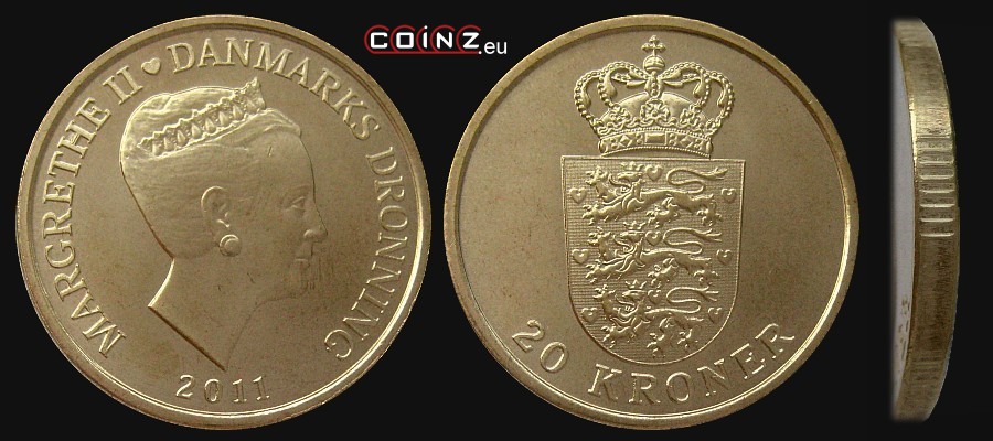 20 koron 2011-2012  - monety Danii