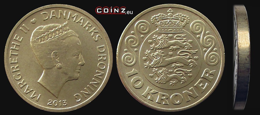 10 koron od 2013  - monety Danii