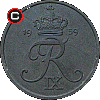 5 øre 1950-1964 - obverse to reverse alignment