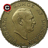 1 krone 1947-1960 - obverse to reverse alignment