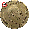 2 kroner 1947-1959 - obverse to reverse alignment