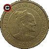 10 koron 2005 Bajki - Brzydkie Kaczątko - układ awersu do rewersu
