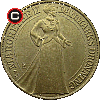 20 kroner 1997 - 25 Years of Queen Margrethe's II Reign - obverse to reverse alignment