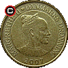20 koron 2007 Wieże - Ratusz w Kopenhadze - układ awersu do rewersu