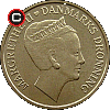 20 kroner 2010 - 70th Birthday of Queen Margrethe II - obverse to reverse alignment