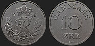 coins of Denmark - 10 øre 1948-1960