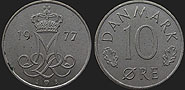 coins of Denmark - 10 øre 1973-1988