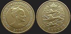 coins of Denmark - 10 kroner 2004-2010