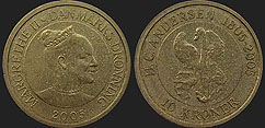 coins of Denmark - 10 kroner 2005 Fairytales - Ugly Duckling