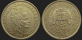 coins of Denmark - 20 kroner 1995 Prince Joachim's Wedding
