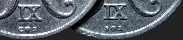 Initials of the directors of The Royal Mint of Denmark